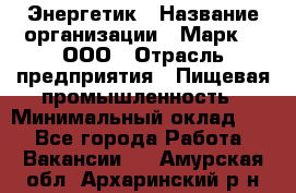 Энергетик › Название организации ­ Марк 4, ООО › Отрасль предприятия ­ Пищевая промышленность › Минимальный оклад ­ 1 - Все города Работа » Вакансии   . Амурская обл.,Архаринский р-н